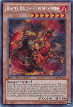 Blaster, Dragon Ruler of Infernos (CT10-EN002) - 2013 Collectors Tins Limited - Premium Yugioh Single from Konami - Just $2.93! Shop now at Game Crave Tournament Store