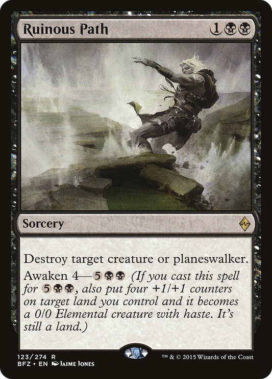 Ruinous Path (BFZ-123) - Battle for Zendikar - Premium MTG Single from Wizards of the Coast - Just $0.25! Shop now at Game Crave Tournament Store