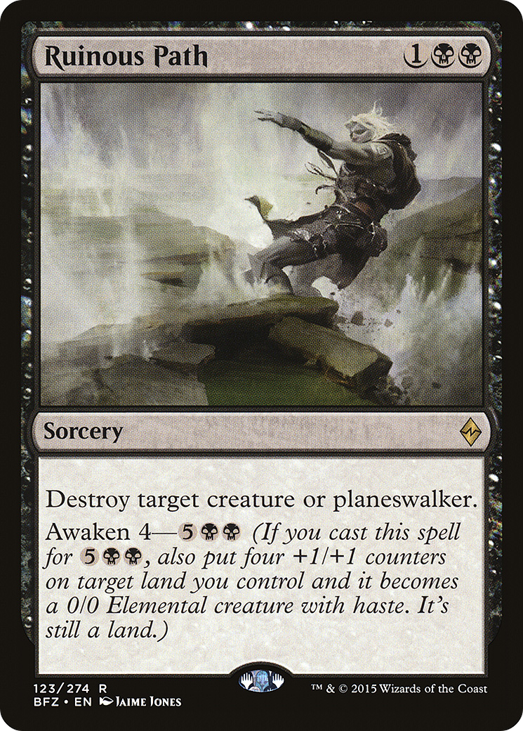 Ruinous Path (BFZ-123) - Battle for Zendikar Foil - Premium MTG Single from Wizards of the Coast - Just $0.26! Shop now at Game Crave Tournament Store