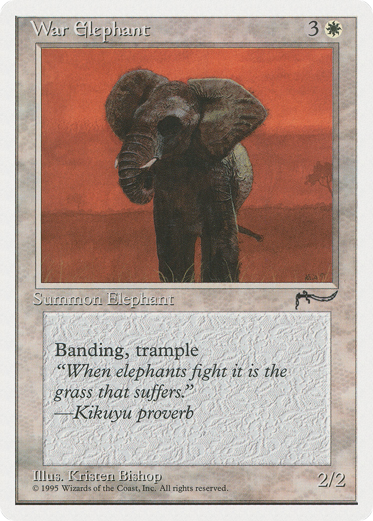 War Elephant (CHR-013) - Chronicles - Premium MTG Single from Wizards of the Coast - Just $0.25! Shop now at Game Crave Tournament Store