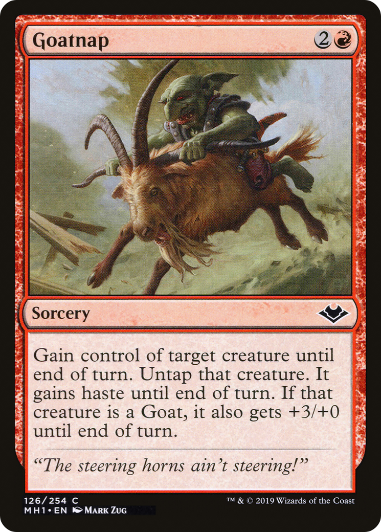 Goatnap (MH1-126) - Modern Horizons - Premium MTG Single from Wizards of the Coast - Just $0.25! Shop now at Game Crave Tournament Store