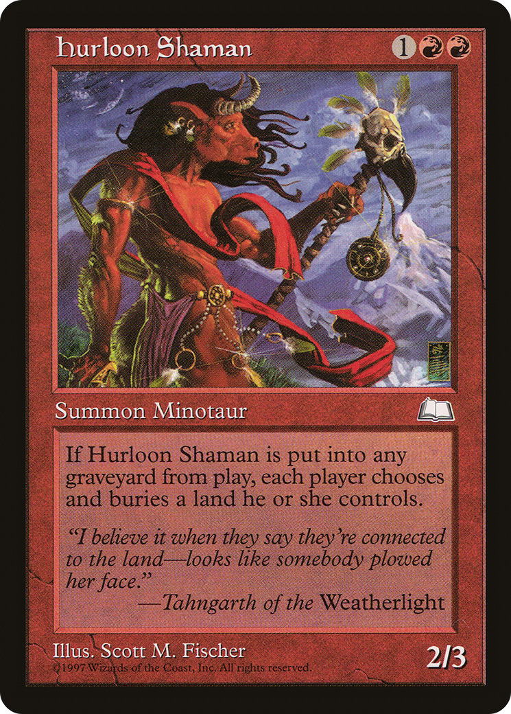 Hurloon Shaman (WTH-108) - Weatherlight - Premium MTG Single from Wizards of the Coast - Just $0.26! Shop now at Game Crave Tournament Store