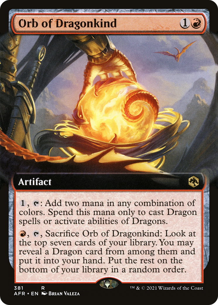 Orb of Dragonkind (AFR-381) - Adventures in the Forgotten Realms: (Extended Art) Foil - Premium MTG Single from Wizards of the Coast - Just $3.65! Shop now at Game Crave Tournament Store