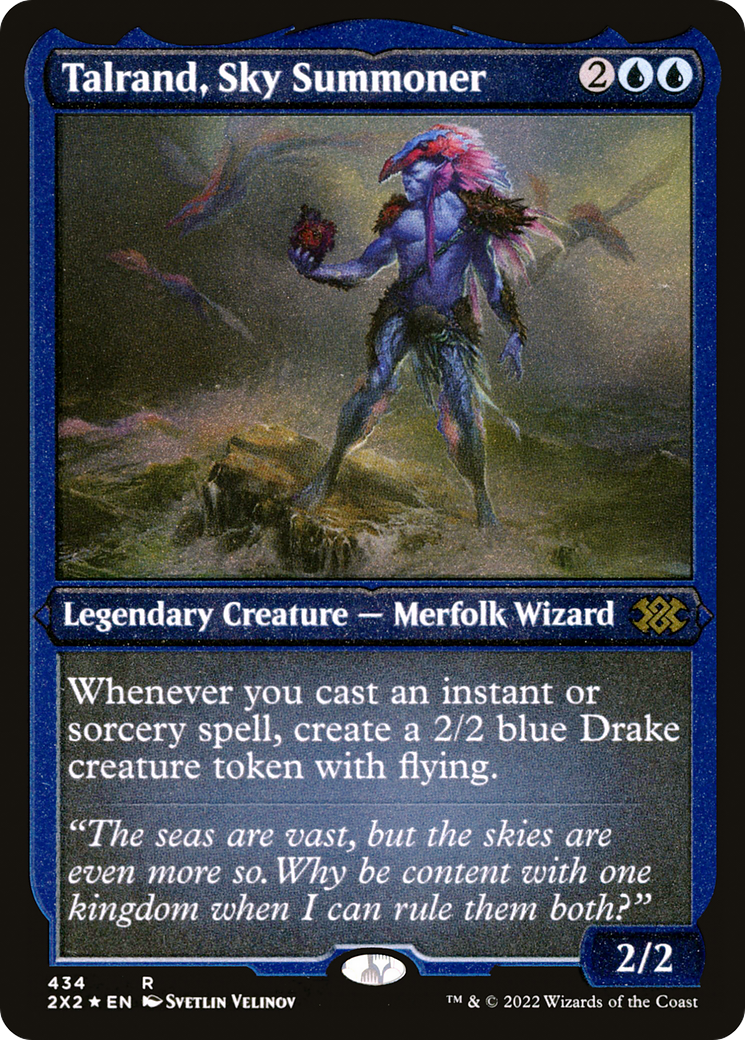 Talrand, Sky Summoner (2X2-434) - Double Masters 2022 Etched Foil - Premium MTG Single from Wizards of the Coast - Just $0.47! Shop now at Game Crave Tournament Store