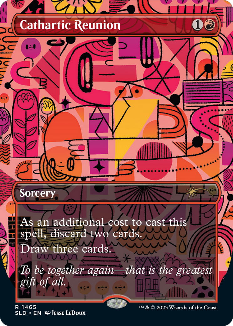 Cathartic Reunion (SLD-1465) - Secret Lair Drop (Borderless) - Premium MTG Single from Wizards of the Coast - Just $3.95! Shop now at Game Crave Tournament Store