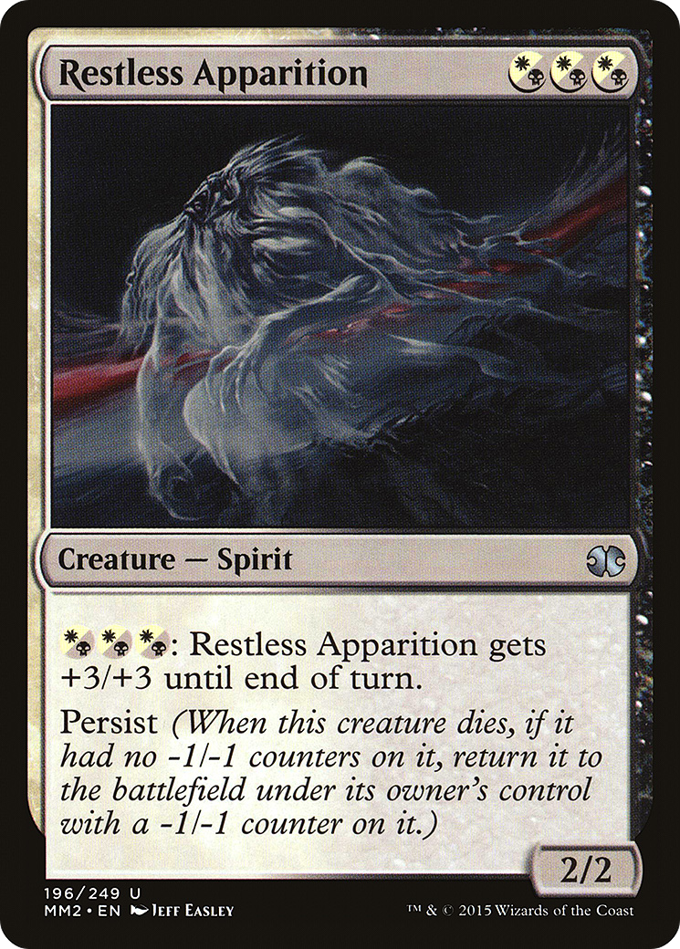 Restless Apparition (MM2-196) - Modern Masters 2015 - Premium MTG Single from Wizards of the Coast - Just $0.25! Shop now at Game Crave Tournament Store