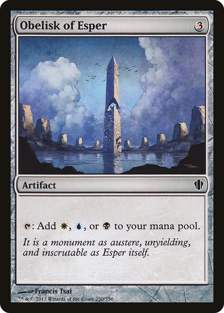 Obelisk of Esper (C13-250) - Commander 2013 - Premium MTG Single from Wizards of the Coast - Just $0.26! Shop now at Game Crave Tournament Store
