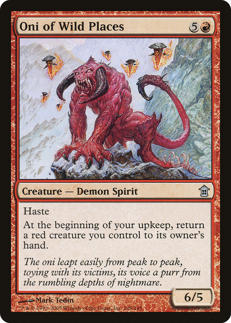 Oni of Wild Places (SOK-108) - Saviors of Kamigawa - Premium MTG Single from Wizards of the Coast - Just $0.08! Shop now at Game Crave Tournament Store