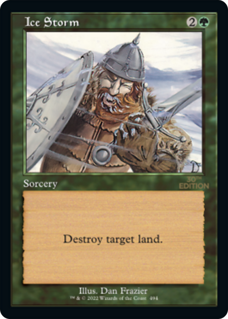 Ice Storm (30A-494) - 30th Anniversary Edition - Premium MTG Single from Wizards of the Coast - Just $28.32! Shop now at Game Crave Tournament Store