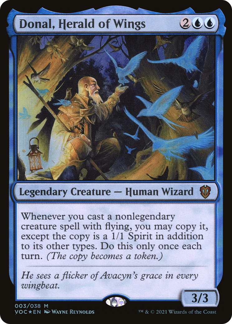 Donal, Herald of Wings (VOC-003) - Crimson Vow Commander Foil - Premium MTG Single from Wizards of the Coast - Just $0.08! Shop now at Game Crave Tournament Store