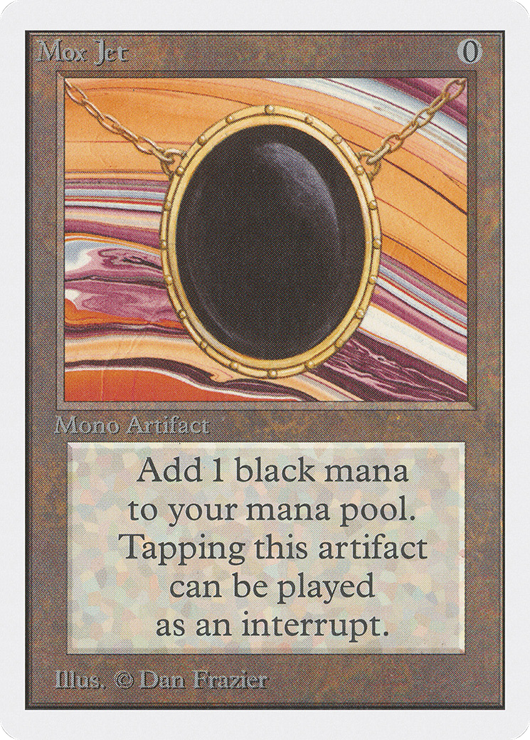 Mox Jet (2ED-263) - Unlimited Edition - Premium MTG Single from Wizards of the Coast - Just $683.16! Shop now at Game Crave Tournament Store