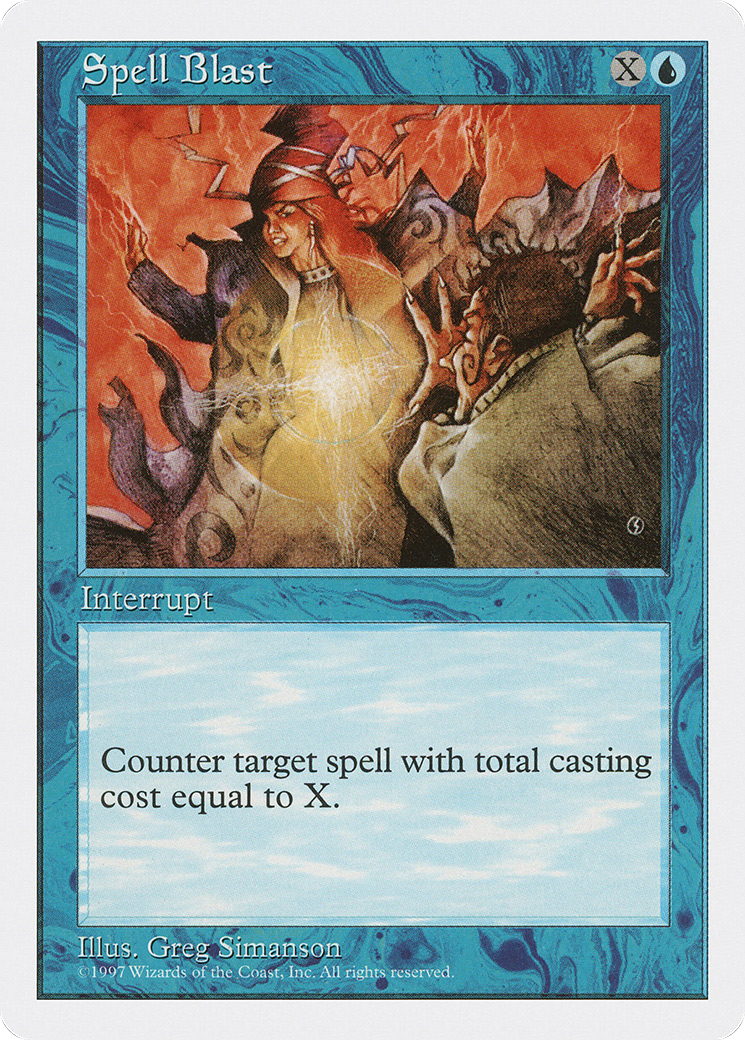 Spell Blast (5ED-126) - Fifth Edition - Premium MTG Single from Wizards of the Coast - Just $0.08! Shop now at Game Crave Tournament Store