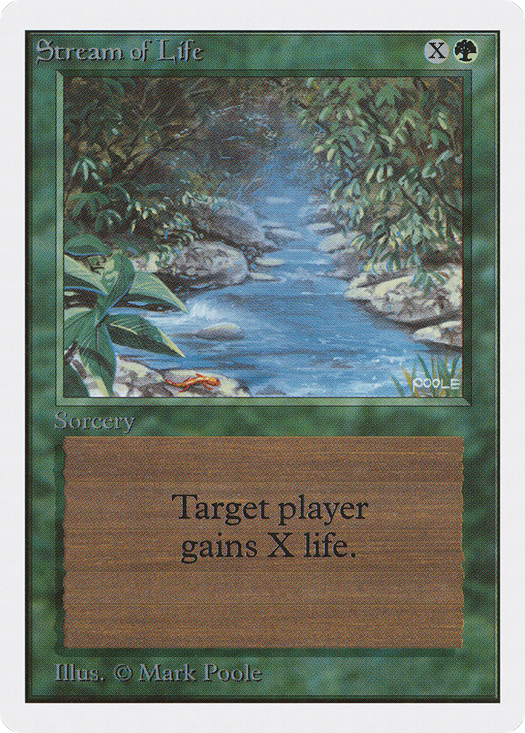 Stream of Life (2ED-218) - Unlimited Edition - Premium MTG Single from Wizards of the Coast - Just $1! Shop now at Game Crave Tournament Store