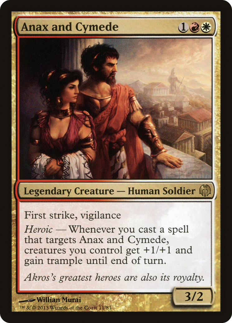 Anax and Cymede (DDL-011) - Duel Decks: Heroes vs. Monsters - Premium MTG Single from Wizards of the Coast - Just $0.08! Shop now at Game Crave Tournament Store