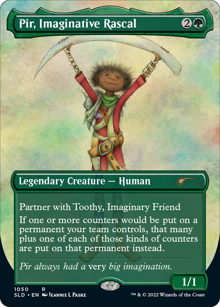 Pir, Imaginative Rascal (SLD-1050) - Secret Lair Drop (Borderless) - Premium MTG Single from Wizards of the Coast - Just $2.51! Shop now at Game Crave Tournament Store