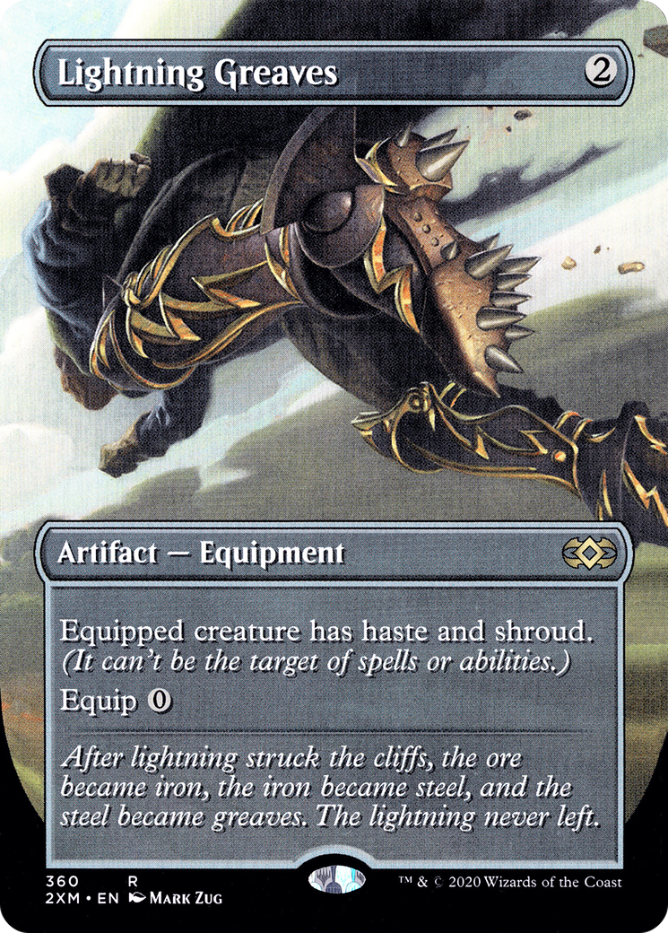 Lightning Greaves (2XM-360) - Double Masters (Borderless) - Premium MTG Single from Wizards of the Coast - Just $15.35! Shop now at Game Crave Tournament Store