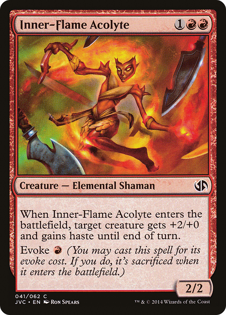 Inner-Flame Acolyte (JVC-041) - Duel Decks Anthology: Jace vs. Chandra - Premium MTG Single from Wizards of the Coast - Just $0.08! Shop now at Game Crave Tournament Store