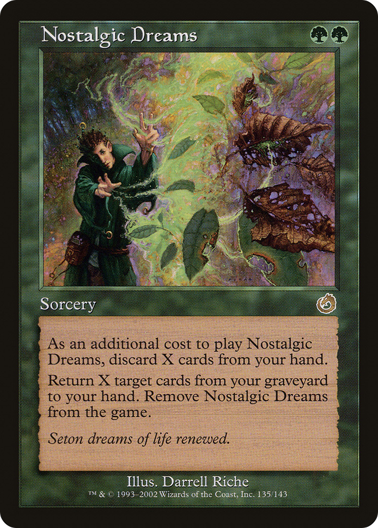 Nostalgic Dreams (TOR-135) - Torment Foil - Premium MTG Single from Wizards of the Coast - Just $21.16! Shop now at Game Crave Tournament Store
