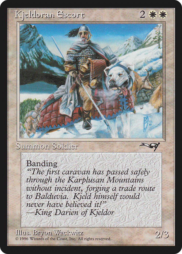 Kjeldoran Escort (ALL-07B) - Alliances - Premium MTG Single from Wizards of the Coast - Just $0.08! Shop now at Game Crave Tournament Store