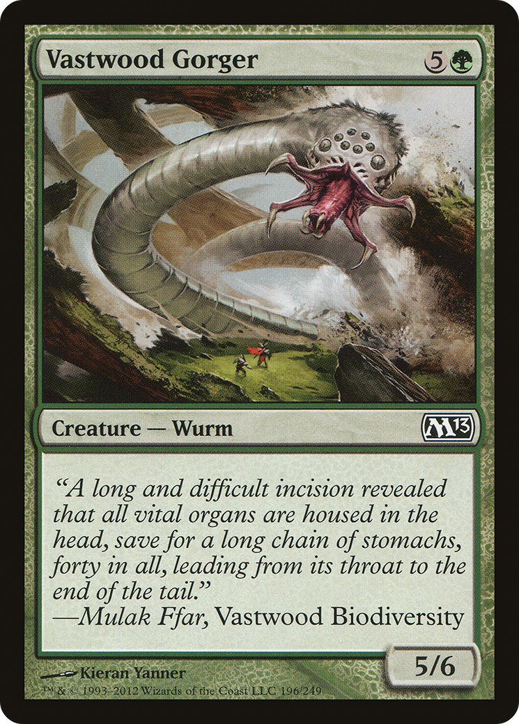 Vastwood Gorger (M13-196) - Magic 2013 Foil - Premium MTG Single from Wizards of the Coast - Just $0.25! Shop now at Game Crave Tournament Store