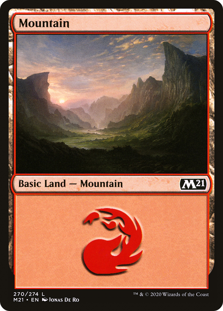Mountain (M21-270) - Core Set 2021 - Premium MTG Single from Wizards of the Coast - Just $0.08! Shop now at Game Crave Tournament Store