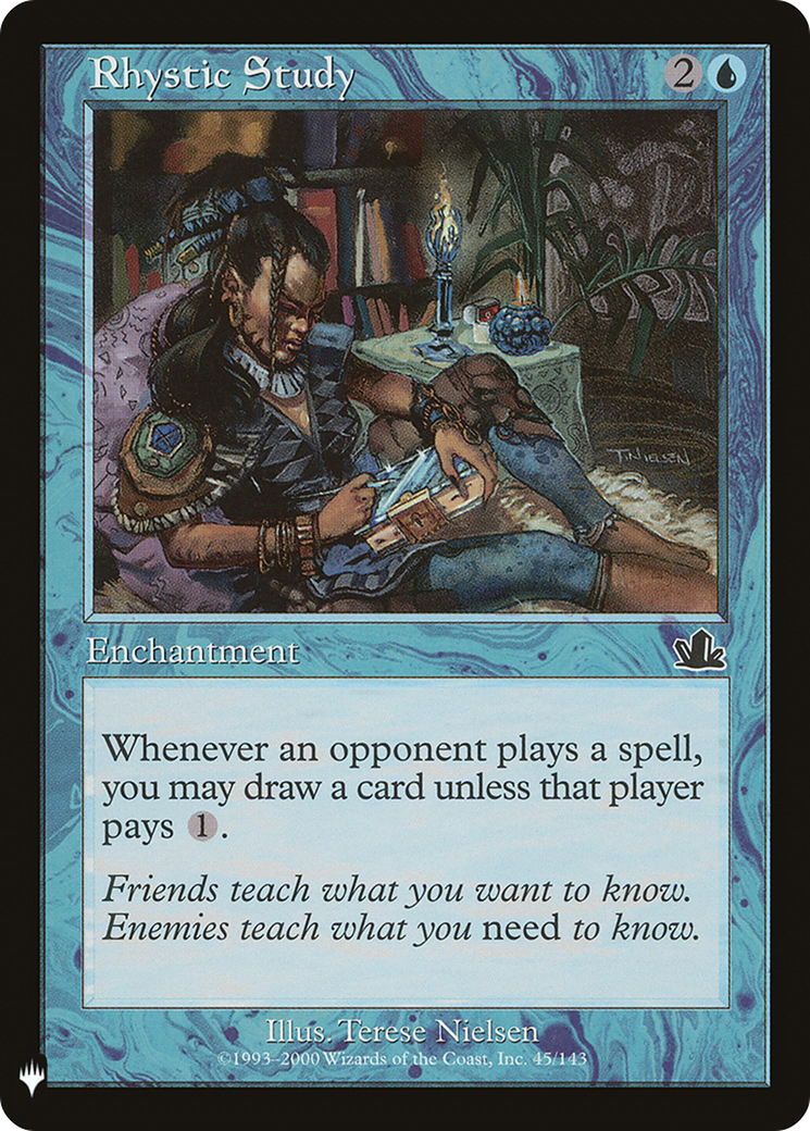 Rhystic Study (MB1-468) - Mystery Booster - Premium MTG Single from Wizards of the Coast - Just $13.40! Shop now at Game Crave Tournament Store