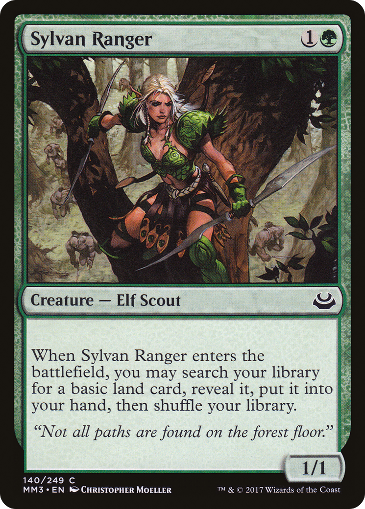Sylvan Ranger (MM3-140) - Modern Masters 2017 - Premium MTG Single from Wizards of the Coast - Just $0.08! Shop now at Game Crave Tournament Store