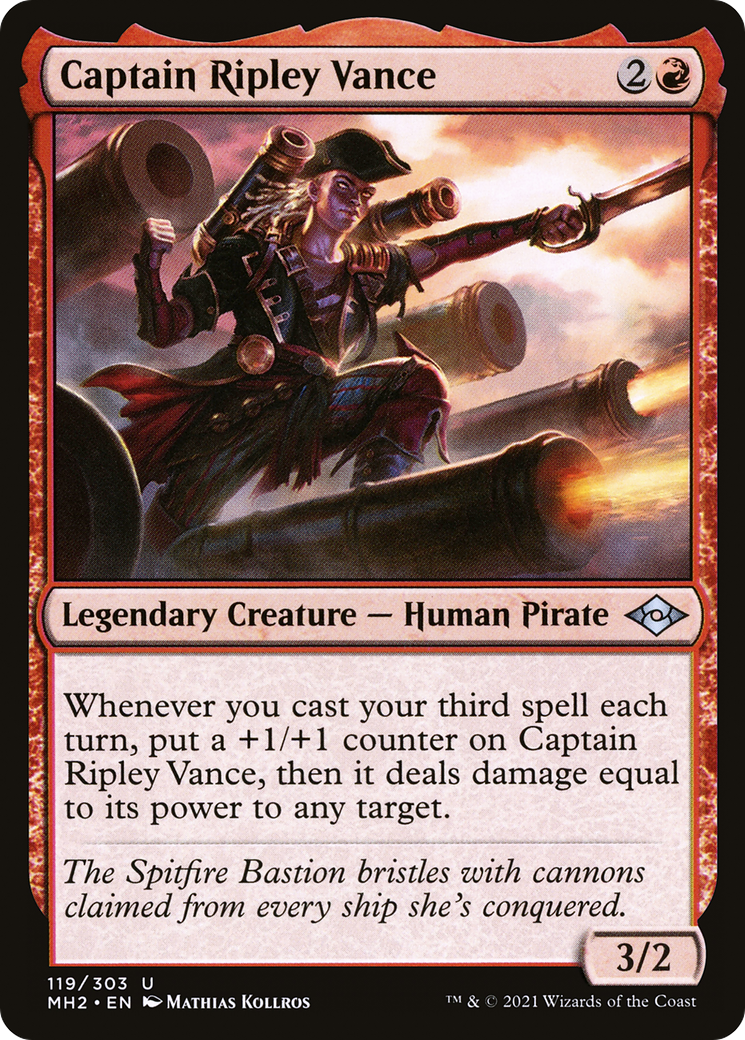 Captain Ripley Vance (MH2-119) - Modern Horizons 2 Foil - Premium MTG Single from Wizards of the Coast - Just $0.08! Shop now at Game Crave Tournament Store