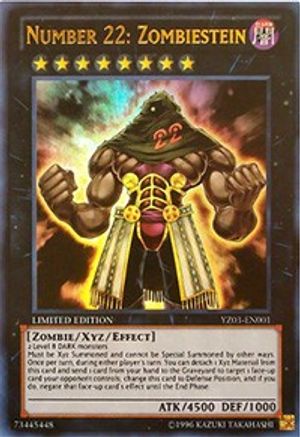 Number 22: Zombiestein (YZ03-EN001) - Yu-Gi-Oh! ZEXAL Manga Promotional Cards Limited - Premium Yugioh Single from Konami - Just $4.40! Shop now at Game Crave Tournament Store