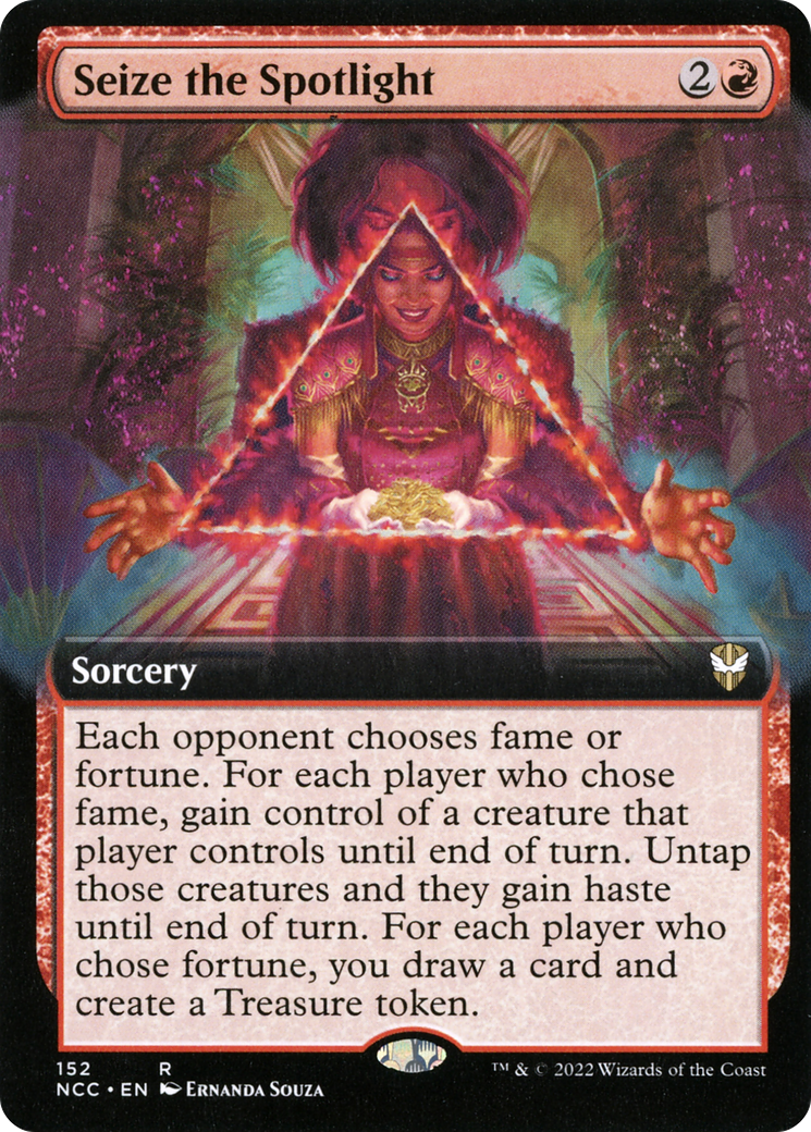 Seize the Spotlight (NCC-152) - New Capenna Commander: (Extended Art) - Premium MTG Single from Wizards of the Coast - Just $1.43! Shop now at Game Crave Tournament Store