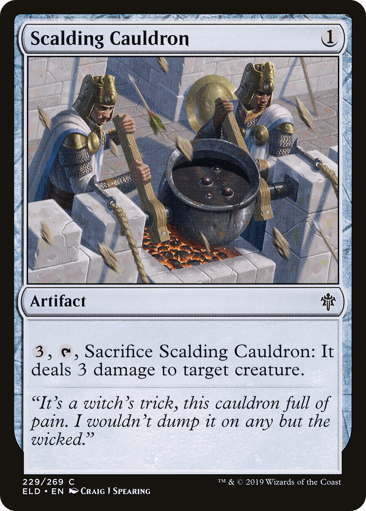 Scalding Cauldron (ELD-229) - Throne of Eldraine Foil - Premium MTG Single from Wizards of the Coast - Just $0.08! Shop now at Game Crave Tournament Store