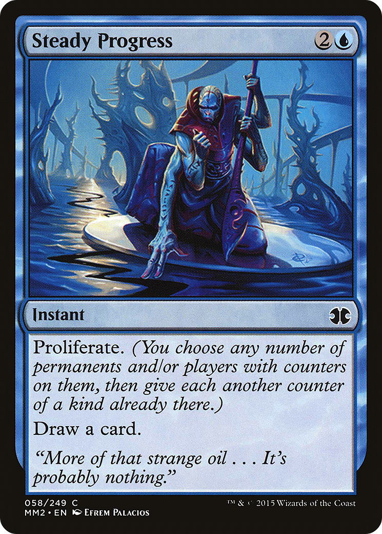 Steady Progress (MM2-058) - Modern Masters 2015 - Premium MTG Single from Wizards of the Coast - Just $0.08! Shop now at Game Crave Tournament Store