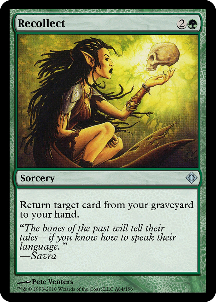 Recollect (TD0-A84) - Magic Online Theme Decks - Premium MTG Single from Wizards of the Coast - Just $0! Shop now at Game Crave Tournament Store