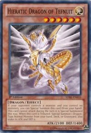 Hieratic Dragon of Tefnuit (SDBE-EN010) - Structure Deck: Saga of Blue-Eyes White Dragon Unlimited - Premium Yugioh Single from Konami - Just $0.25! Shop now at Game Crave Tournament Store