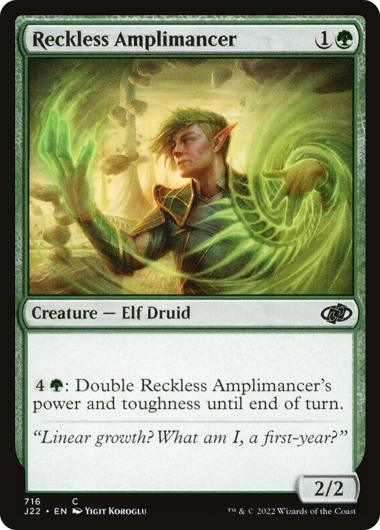 Reckless Amplimancer (J22-716) - Jumpstart 2022 - Premium MTG Single from Wizards of the Coast - Just $0.08! Shop now at Game Crave Tournament Store