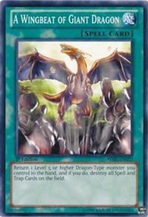 A Wingbeat of Giant Dragon (SDBE-EN023) - Structure Deck: Saga of Blue-Eyes White Dragon Unlimited - Premium Yugioh Single from Konami - Just $0.25! Shop now at Game Crave Tournament Store