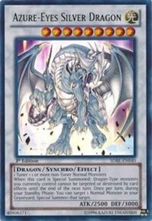 Azure-Eyes Silver Dragon (SDBE-EN040) - Structure Deck: Saga of Blue-Eyes White Dragon 1st Edition - Premium Yugioh Single from Konami - Just $0.22! Shop now at Game Crave Tournament Store