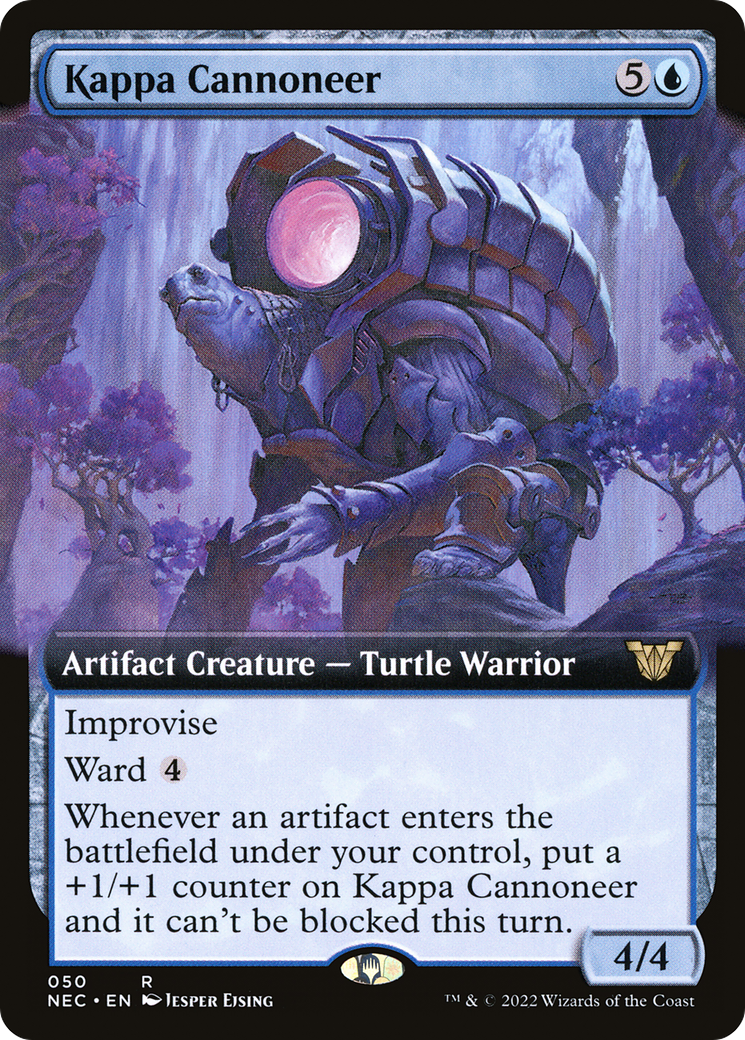 Kappa Cannoneer (NEC-050) - Neon Dynasty Commander: (Extended Art) - Premium MTG Single from Wizards of the Coast - Just $0.66! Shop now at Game Crave Tournament Store