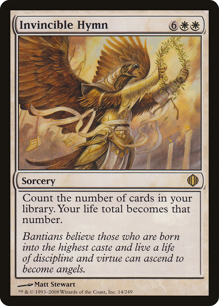 Invincible Hymn (ALA-014) - Shards of Alara - Premium MTG Single from Wizards of the Coast - Just $0.47! Shop now at Game Crave Tournament Store