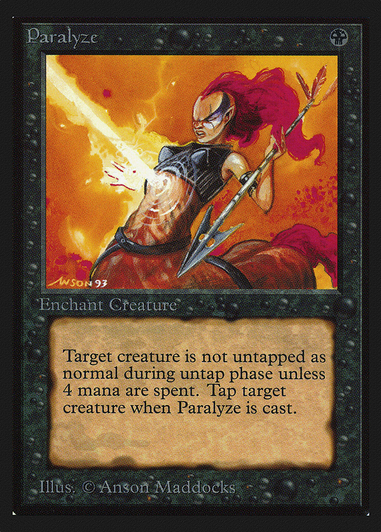 Paralyze (CED-120) - Collectors' Edition - Premium MTG Single from Wizards of the Coast - Just $2.80! Shop now at Game Crave Tournament Store