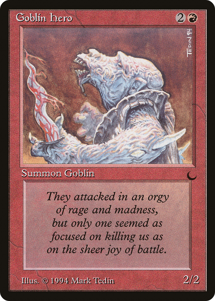 Goblin Hero (DRK-066) - The Dark - Premium MTG Single from Wizards of the Coast - Just $0.25! Shop now at Game Crave Tournament Store
