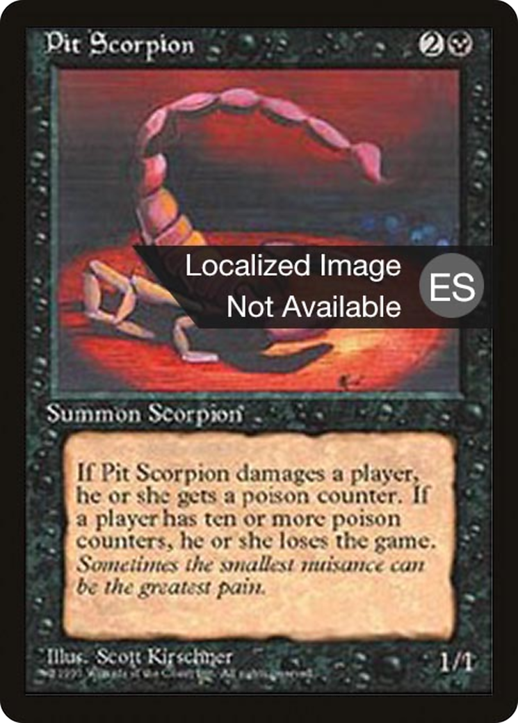 Pit Scorpion (4BB-153) - Fourth Edition Foreign Black Border - Premium MTG Single from Wizards of the Coast - Just $0.41! Shop now at Game Crave Tournament Store