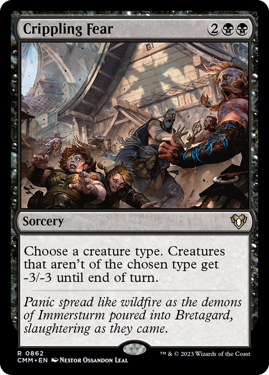 Crippling Fear (CMM-862) - Commander Masters - Premium MTG Single from Wizards of the Coast - Just $0.49! Shop now at Game Crave Tournament Store