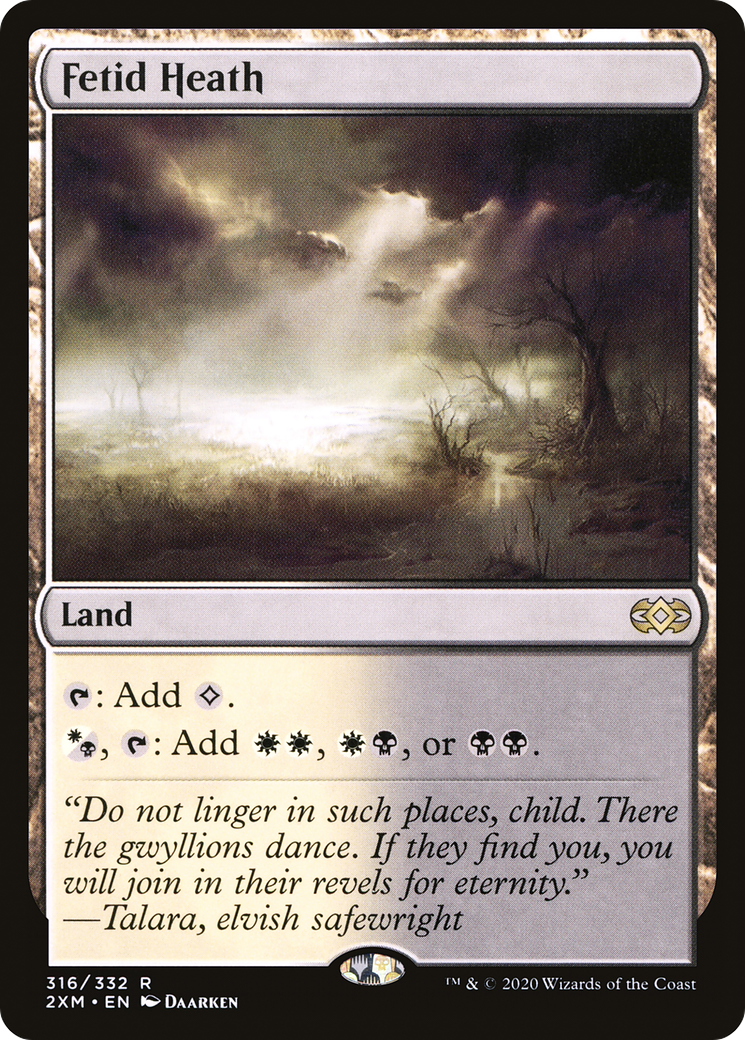 Fetid Heath (2XM-316) - Double Masters - Premium MTG Single from Wizards of the Coast - Just $0.69! Shop now at Game Crave Tournament Store