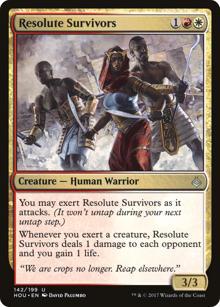Resolute Survivors (HOU-142) - Hour of Devastation Foil - Premium MTG Single from Wizards of the Coast - Just $0.08! Shop now at Game Crave Tournament Store