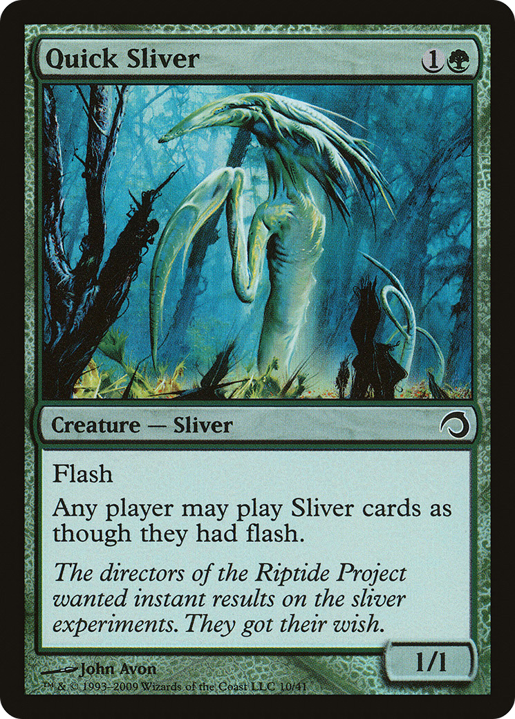 Quick Sliver (H09-010) - Premium Deck Series: Slivers Foil - Premium MTG Single from Wizards of the Coast - Just $0.53! Shop now at Game Crave Tournament Store