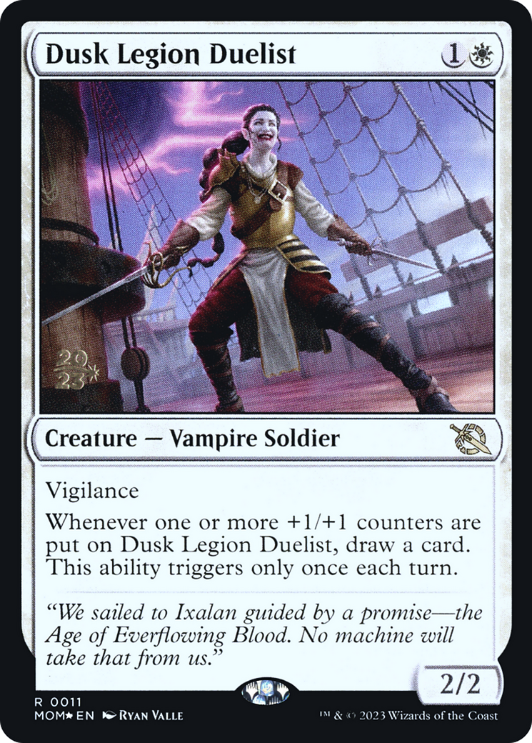 Dusk Legion Duelist (PMOM-11S) - March of the Machine Promos Foil - Premium MTG Single from Wizards of the Coast - Just $0.28! Shop now at Game Crave Tournament Store