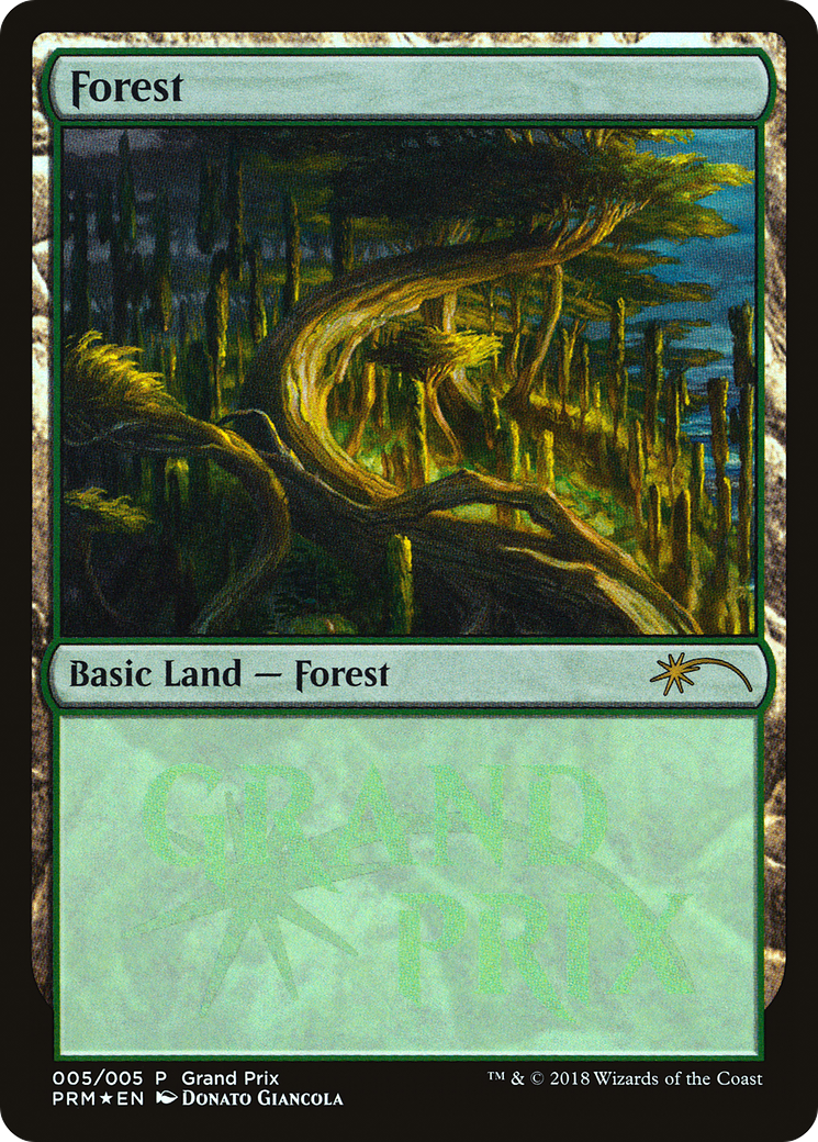 Forest (PGPX-2018F) - Grand Prix Promos Foil - Premium MTG Single from Wizards of the Coast - Just $0.50! Shop now at Game Crave Tournament Store