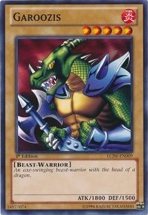 Garoozis (LCJW-EN009) - Legendary Collection 4: Joey's World 1st Edition - Premium Yugioh Single from Konami - Just $5.75! Shop now at Game Crave Tournament Store