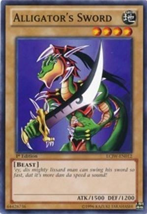 Alligator's Sword (LCJW-EN012) - Legendary Collection 4: Joey's World 1st Edition - Premium Yugioh Single from Konami - Just $0.66! Shop now at Game Crave Tournament Store